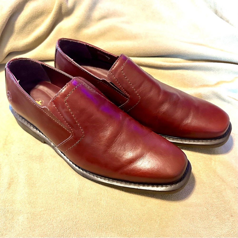 Dr. Martens Saul Mens Leather Slip On Loafers Size US 11 Cognac - Picture 4 of 8